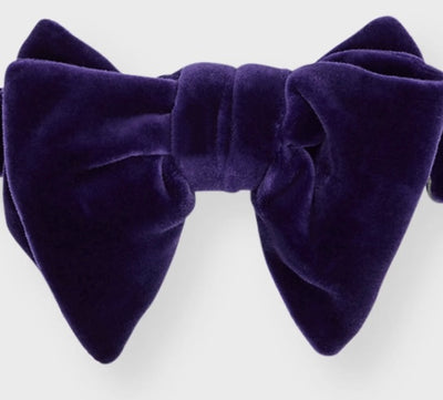 The Enigmatic Luxury of the Purple Velvet Butterfly Bow Tie