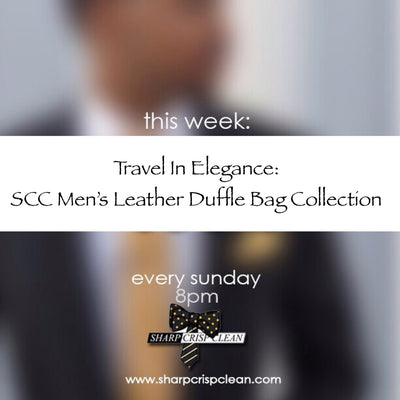 Travel in Elegance: Discover the Luxury of Sharp Crisp Clean's Men's Leather Duffle Bag Collection
