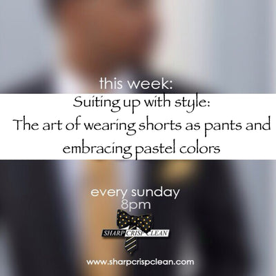 Suiting Up with Style: The Art of Wearing Shorts as Pants and Embracing Pastel Colors